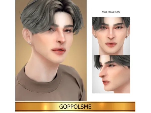 Alpha GPME GOLD NOSE PRESETS M3 by GoppolsMe - The Sims 4 Custom Content