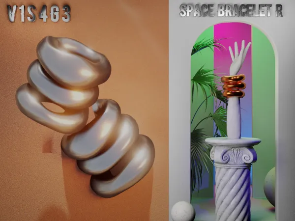 Space Bracelet R - The Sims 4 Custom Content