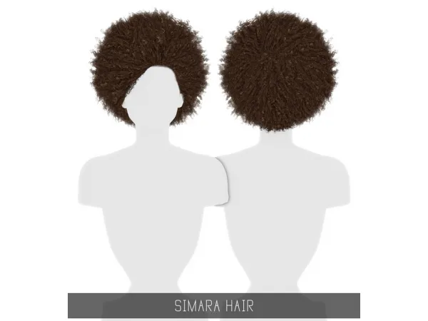 Alpha SIMARA HAIR TODDLER CHILD by simpliciaty - The Sims 4 Custom Content
