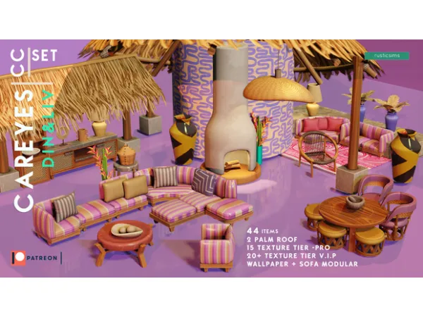 CAREYES LIV& DIN - AUGUST SET- TIER PRO (15 TEXTURE) by rusticsims