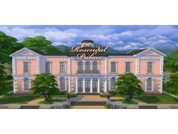 Maxis Match Rosendal Palace Set by TheMarbleMortal - The Sims 4 Custom Content