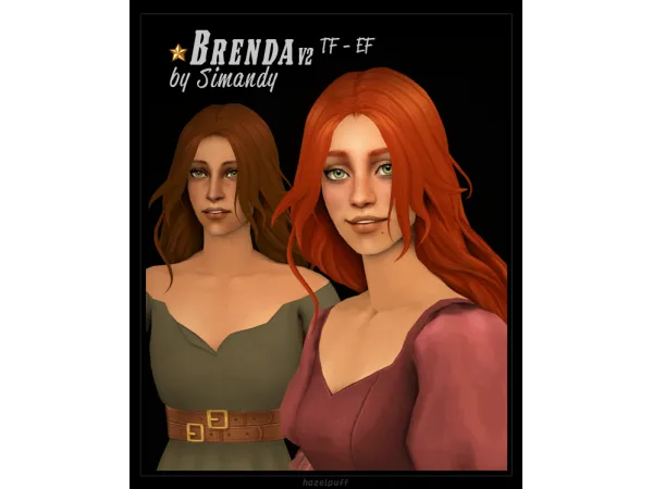 4t2 Brenda v2 Hair by Simandy - The Sims 2 Custom Content