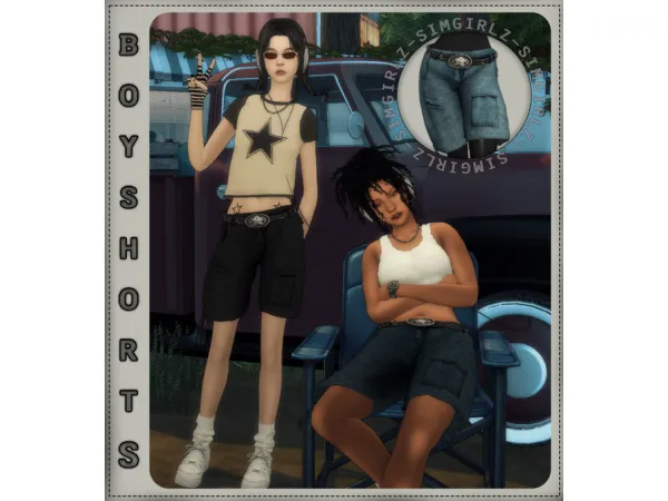 Maxis Match Boy Shorts by simgirlz - The Sims 4 Custom Content