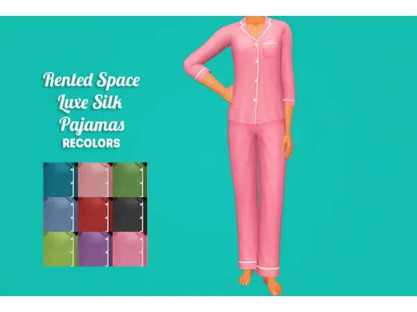 [ ] Rented Space Luxe silk pajamas recolors - The Sims 2 Custom Content
