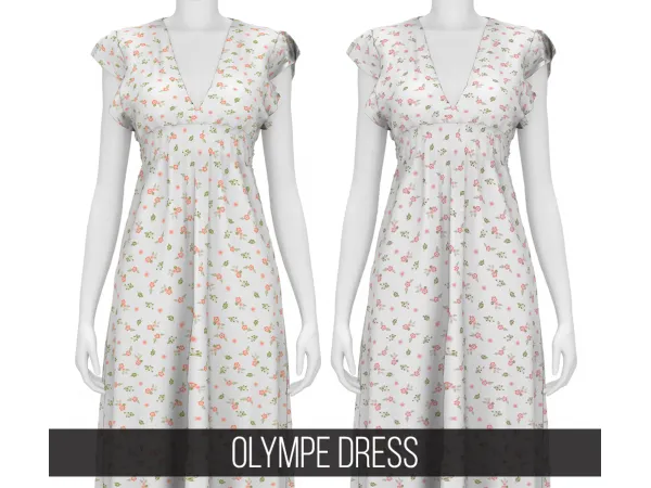 Alpha OLYMPE DRESS - The Sims 4 Custom Content