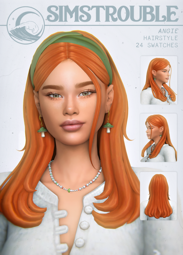 Maxis Match ANGIE by simsfinds - The Sims 4 Custom Content