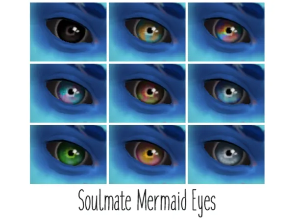 Maxis Match Soulmate Eyes Mermaids elsa by someone - The Sims 4 Custom Content