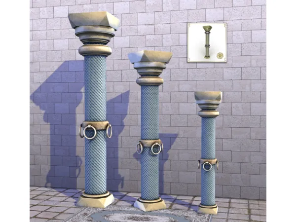Mix ANCAIEL COLUMN - The Sims 4 Custom Content