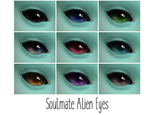 Maxis Match Soulmate Eyes Aliens elsa by simsfinds - The Sims 4 Custom Content