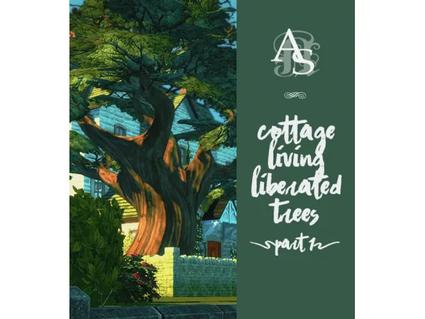 Maxis Match Cottage Living Trees Liberated (Part 1) by AnachroSims - The Sims 4 Custom Content