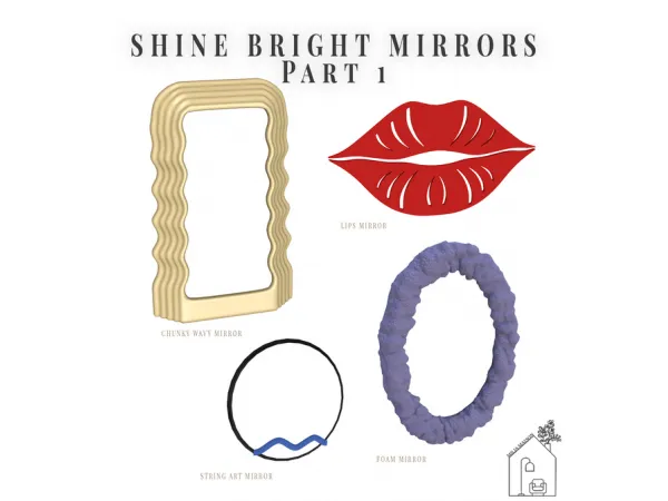 Alpha Shine Bright Mirrors Part 1 2 by Milja Maison - The Sims 4 Custom Content