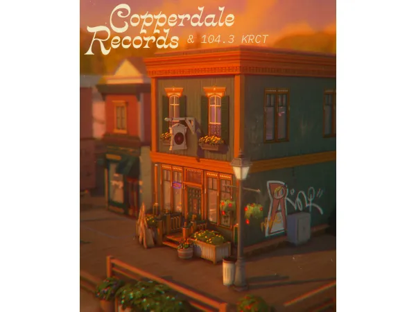 Maxis Match copperdale records - The Sims 4 Custom Content