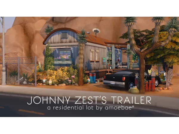 Maxis Match JOHNNY ZESTS TRAILER by amoebae - The Sims 4 Custom Content