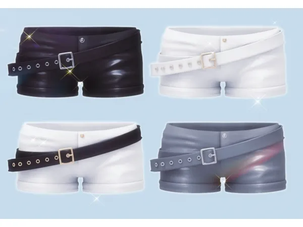 Alpha Leather shorts by Arltos - The Sims 4 Custom Content