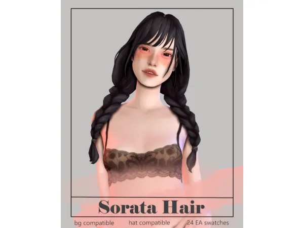 Maxis Match Sorata Hair by Sunivaa - The Sims 4 Custom Content