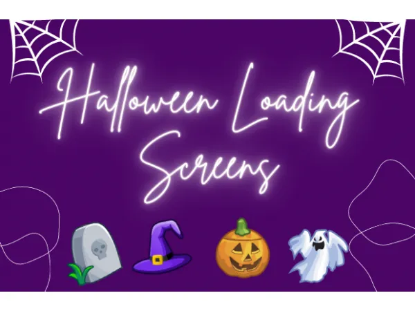 Alpha Maxis Match Halloween Loading Screens by QuietPriestess - The Sims 4 Custom Content