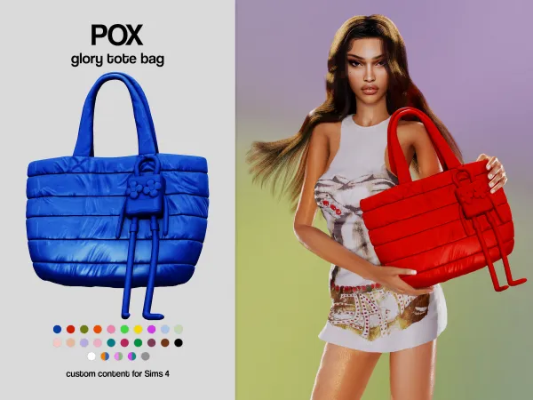 Alpha POX Glory Tote Bag - The Sims 4 Custom Content