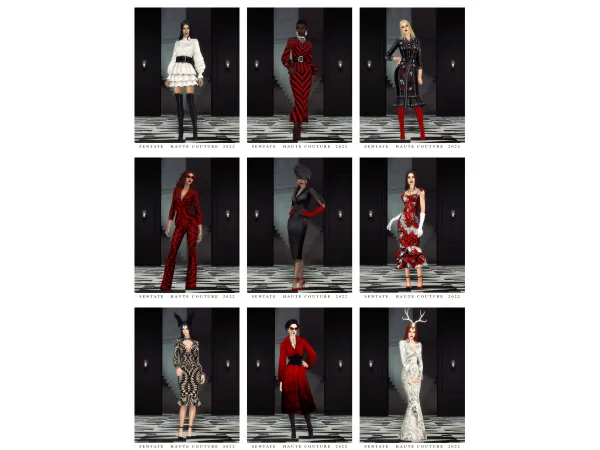 Maxis Match Sentate Haute Couture 2022 Collection by Sentate - The Sims 4 Custom Content