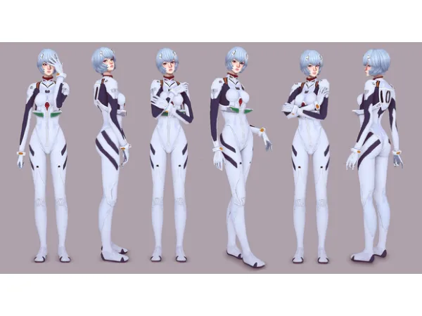 Alpha Rei Plugsuit by cloudcat - The Sims 4 Custom Content