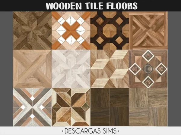 Alpha Wooden Tile Floors - The Sims 4 Custom Content