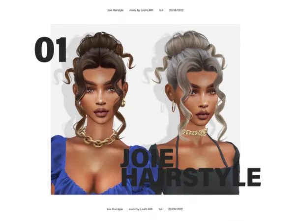 Alpha Joie Hairstyle by leahlillith - The Sims 4 Custom Content