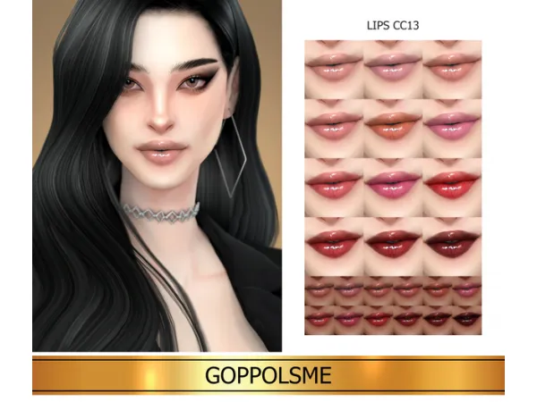 Alpha GPME GOLD Lips CC13 by GoppolsMe - The Sims 4 Custom Content
