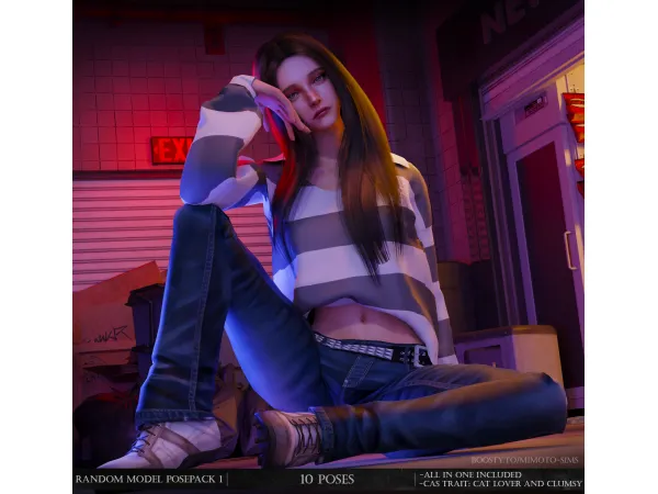 Alpha Random Model Posepack 1 - The Sims 4 Custom Content