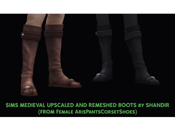 Maxis Match Shandir Medieval Shoes - The Sims 4 Custom Content