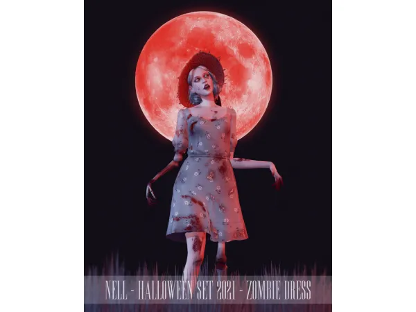 Alpha Halloween Set 2021 (Old ) by NELL - The Sims 4 Custom Content