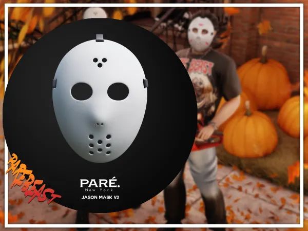 Alpha PARE Jason Mask V2 - The Sims 4 Custom Content