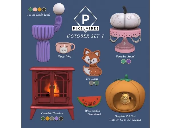 Alpha October Set 1 - The Sims 4 Custom Content