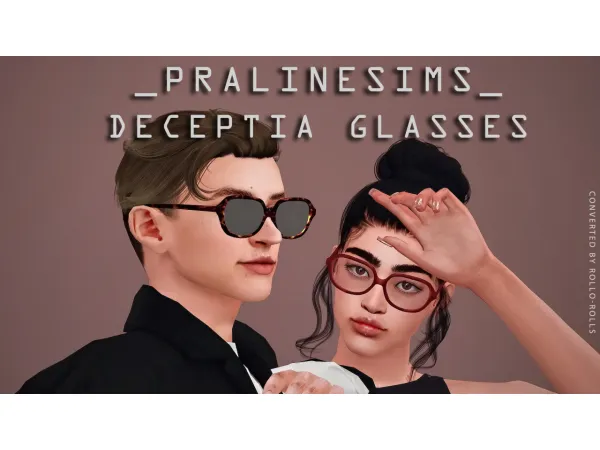 Pralinesims Deceptia Glasses Sunglasses Large Version 4t3 - The Sims 3 Custom Content
