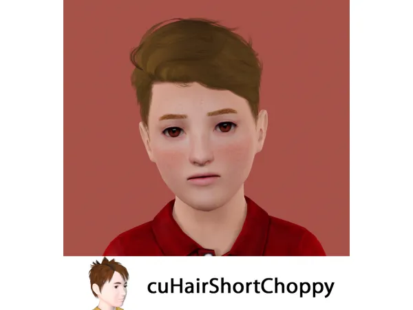 cuHairShortChoppy - The Sims 3 Custom Content
