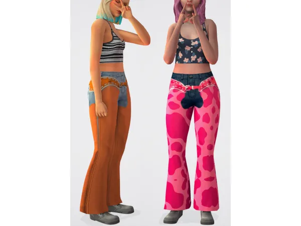 Maxis Match Cowgirl Flare by JellyPaws - The Sims 4 Custom Content