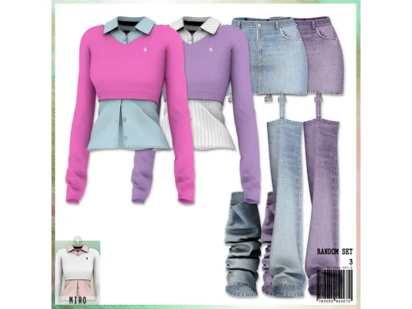 Alpha RANDOM Set 3 by mirosims2020 - The Sims 4 Custom Content