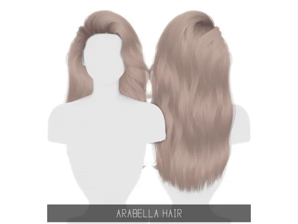 Alpha ARABELLA HAIR TODDLER CHILD by simpliciaty - The Sims 4 Custom Content