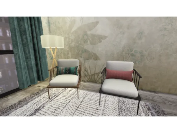 Alpha Armchair V1 V2 by CMDesigns - The Sims 4 Custom Content