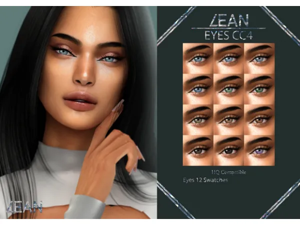 Alpha LEAN EYES CC4 by LEANSIMS - The Sims 4 Custom Content