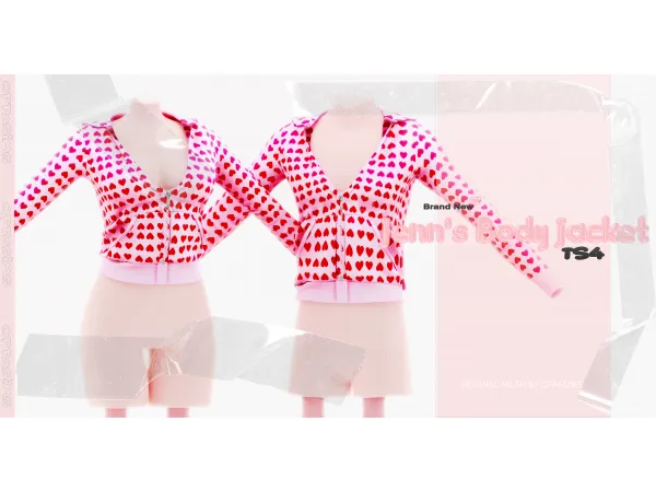 Alpha Jenn's Body Set Free by oppasims - The Sims 4 Custom Content