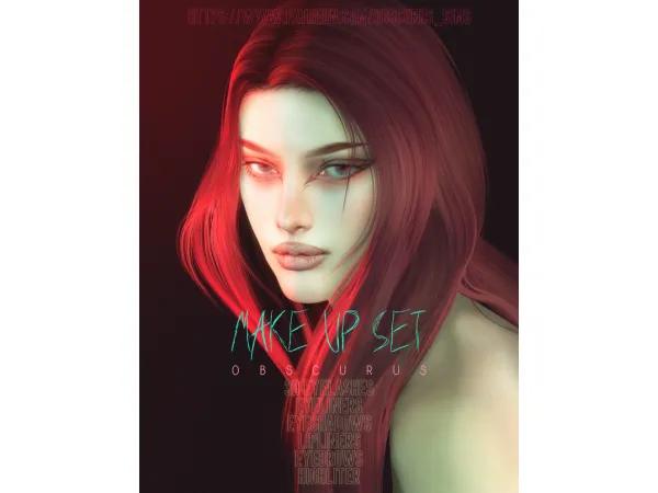 Alpha MAKEUP SET sims by obscurus - The Sims 4 Custom Content