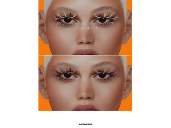 Alpha 3D LASHES L15 by simsfinds - The Sims 4 Custom Content