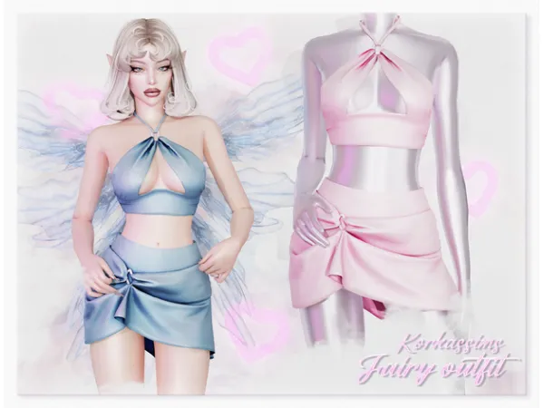 Alpha Fairy Outfit by korkassims - The Sims 4 Custom Content
