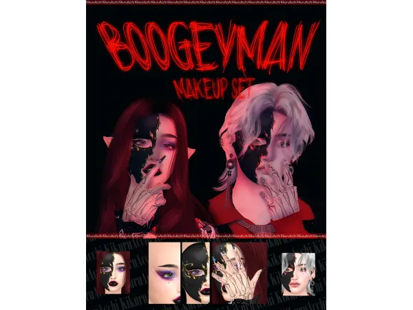 Mix Boogeyman Makeup Set - The Sims 4 Custom Content