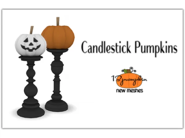 Maxis Match Candlestick Pumpkins - The Sims 4 Custom Content