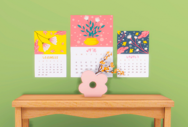 Maxis Match GARDENING CALENDAR by simsfinds - The Sims 4 Custom Content