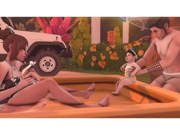 Maxis Match First Time In Water Posepack by subiesims - The Sims 4 Custom Content