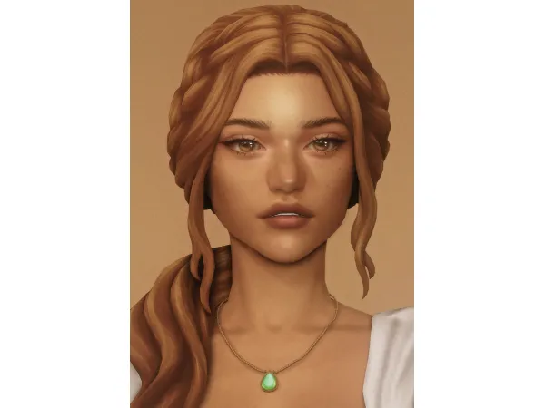 Maxis Match spice ponytail by dogsill - The Sims 4 Custom Content