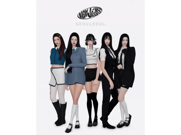 Alpha Newjeans Cookie by SEOULSOUL - The Sims 4 Custom Content
