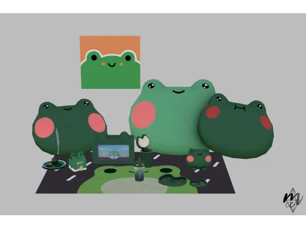 Aira Froggy Set - The Sims 3 Custom Content