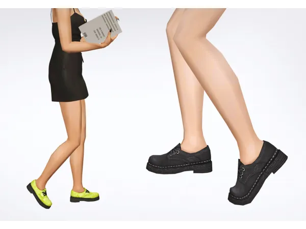 Laced Suede Shoes - The Sims 2 Custom Content